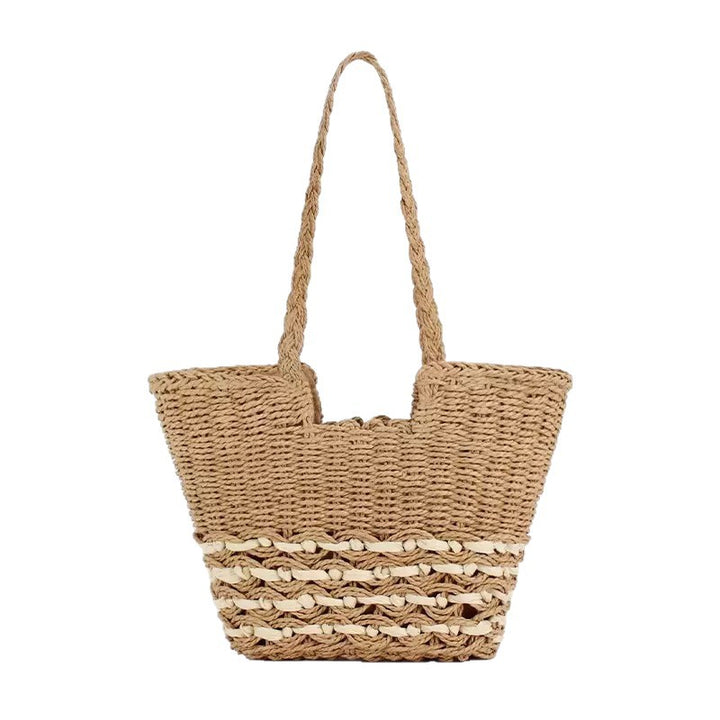 Handwoven beach bag in modern design Kalsten