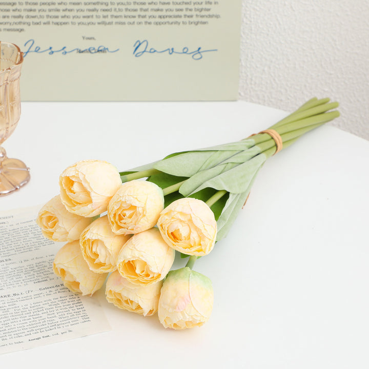 Artificial peony bouquet