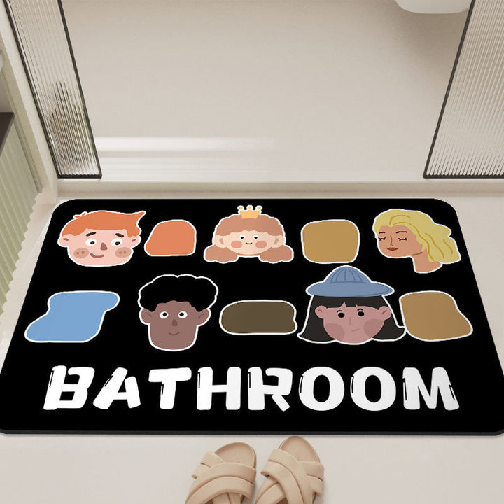Cartoon-Inspired Bathroom Mat Kalsten