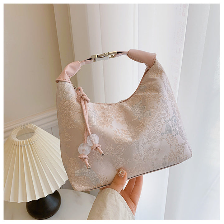 Floral-Patterned Handheld Evening Bag Kalsten