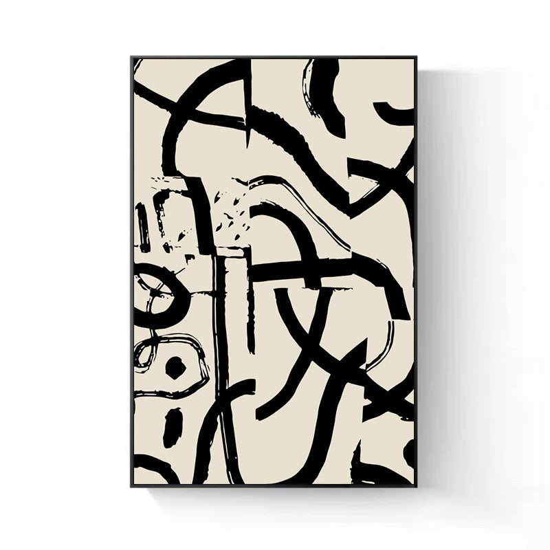Abstract Geometric Wall Art Canvas