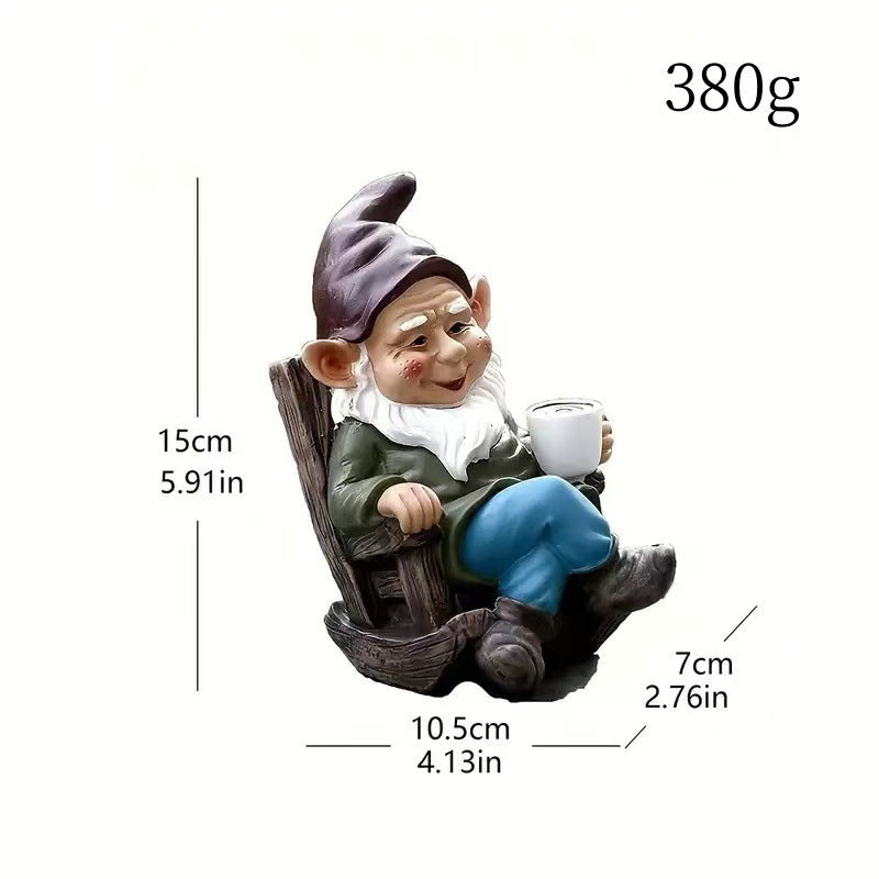 Funny Garden Gnome Decorative Figure Kalsten