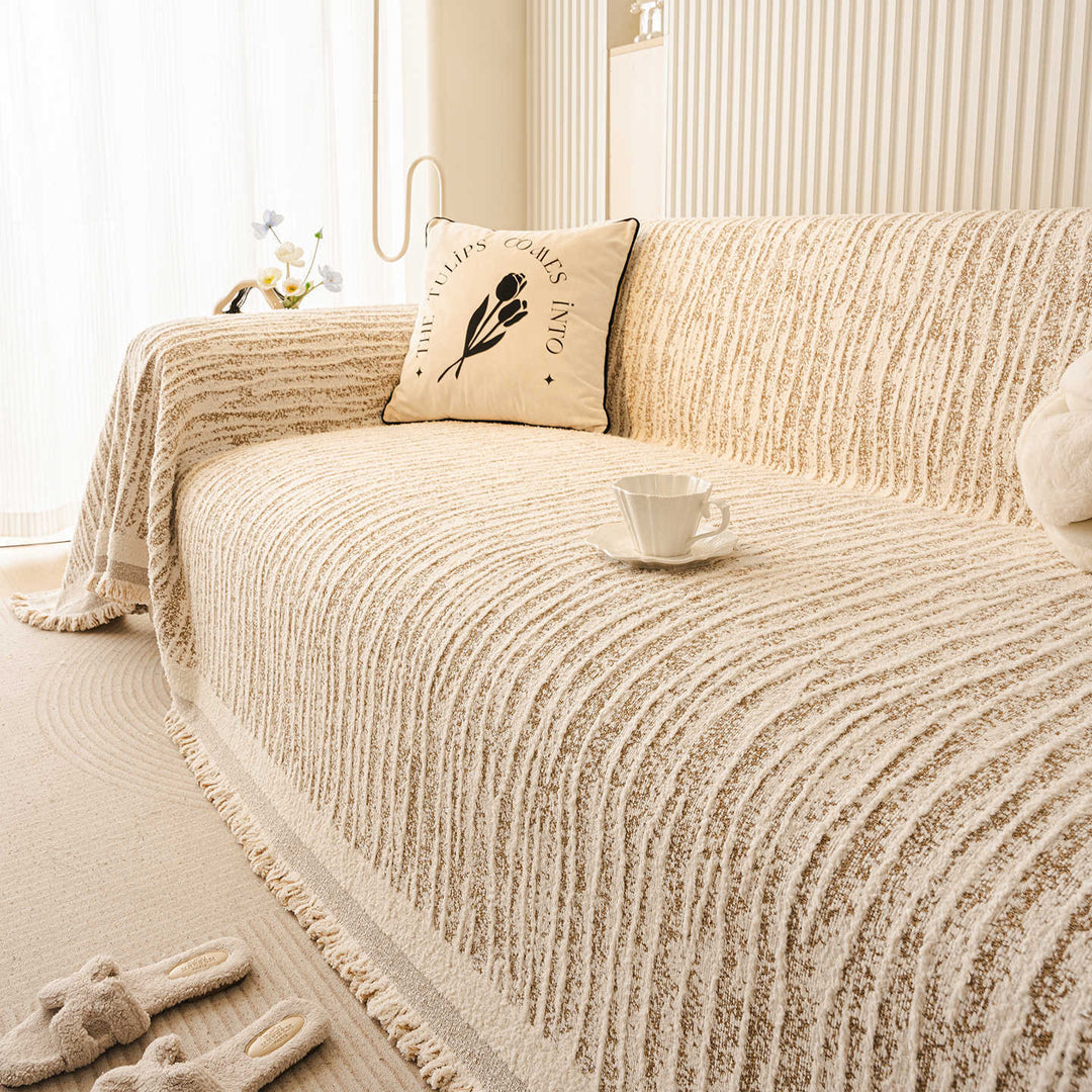 Textured Decorative Sofa Throw Blanket