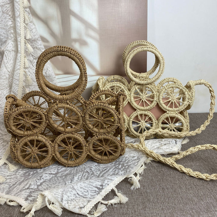 Basket bag with Unique Wheel Design Kalsten