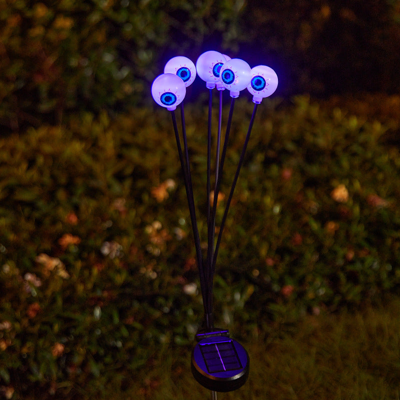 Creepy garden lights with eye motif Kalsten
