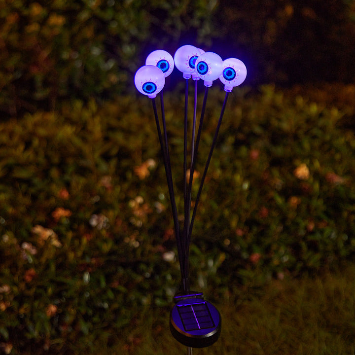 Creepy garden lights with eye motif Kalsten