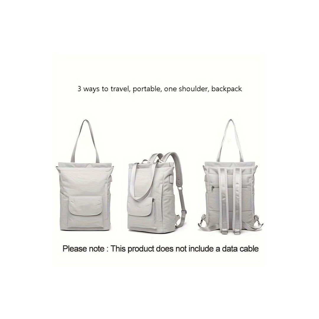 Unisex Multifunctional Backpack with Padded Laptop Compartment and Side Access Kalsten