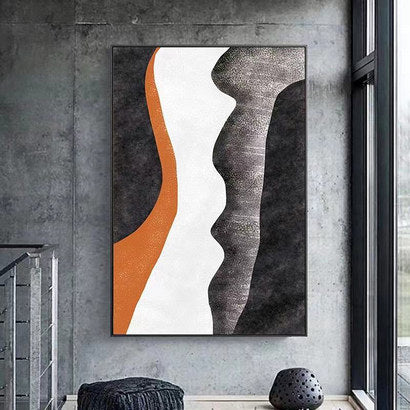 Abstract Textured Wall Art for Interiors