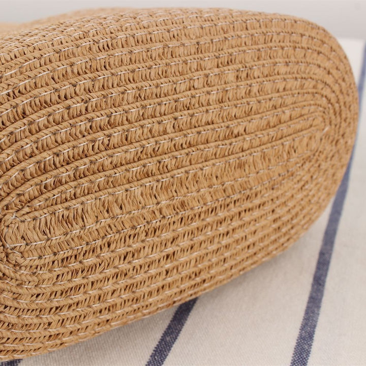 Shoulder bag made of handwoven natural material with elegant handle Kalsten