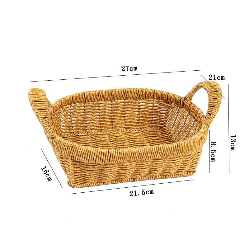 Handwoven Oval Storage Basket Kalsten