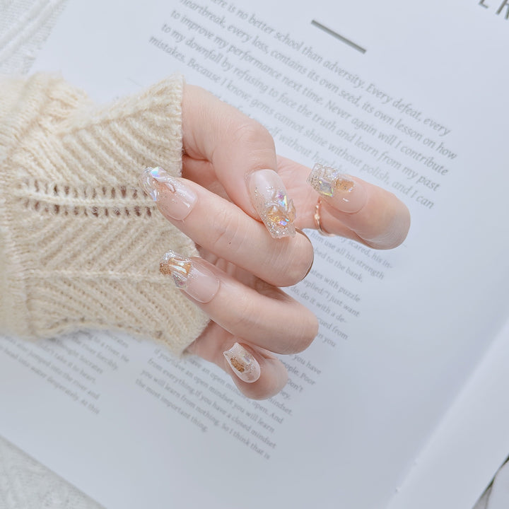 Elegant French Tip Press-On Nails Kalsten