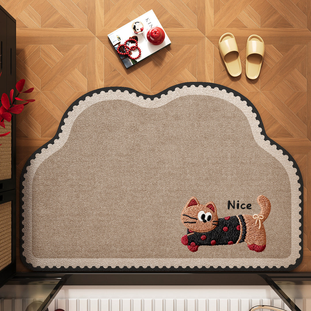 Charming Cat-Themed Door Mat Kalsten