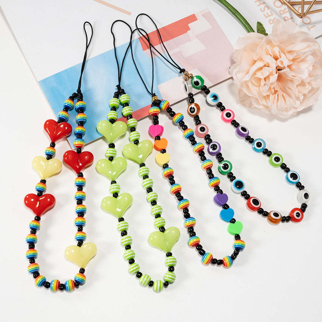Beaded Smile Face Eyewear Chain Kalsten