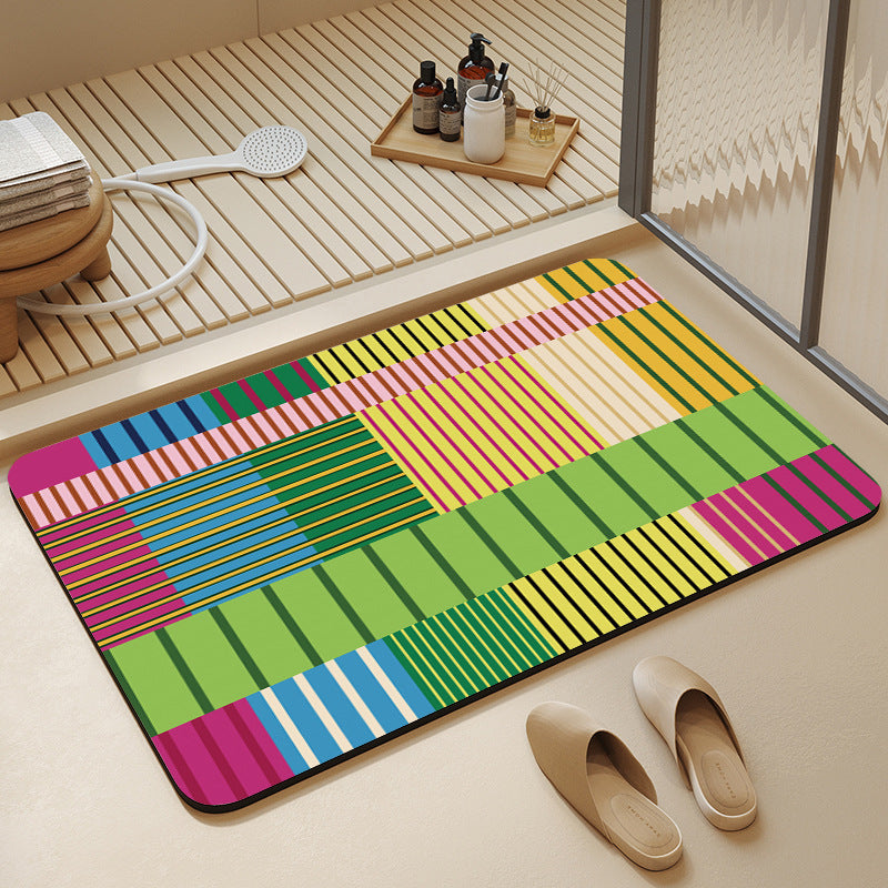 Cheerful Decorative Entrance Mat Kalsten