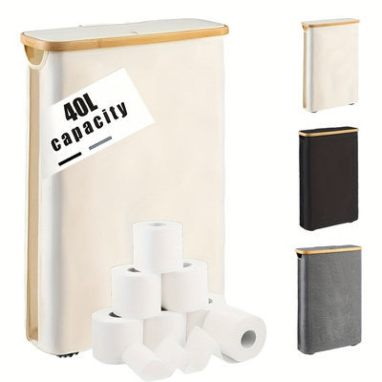 Multifunctional laundry storage box with bamboo lid Kalsten