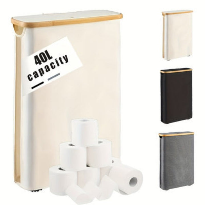 Multifunctional laundry storage box with bamboo lid Kalsten
