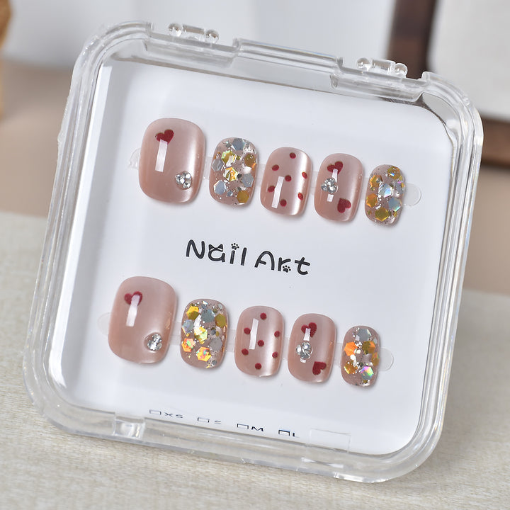 Premium Glamorous Press-On Nail Extensions Kalsten