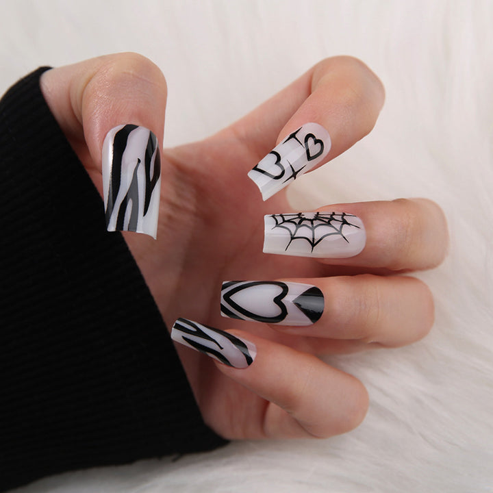 Artificial nails in modern Gothic style Kalsten