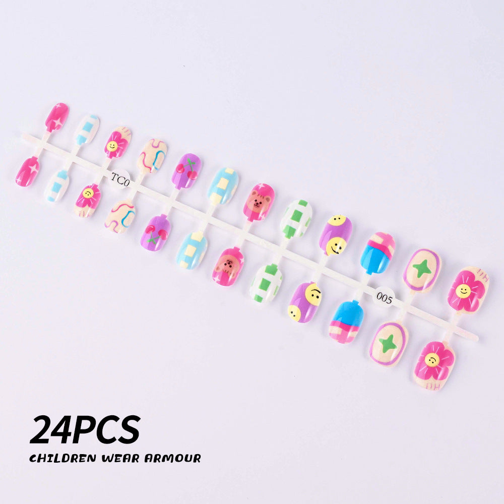 Children's Fun-Themed Press-On Nail Set Kalsten