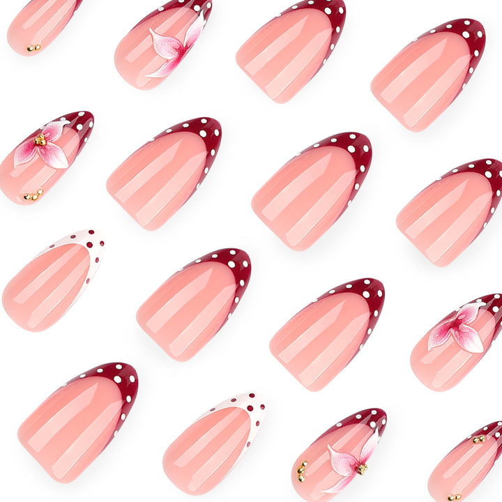 Artificial nails with flower design Kalsten