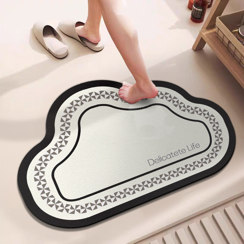 Floral Patterned Bath Mat