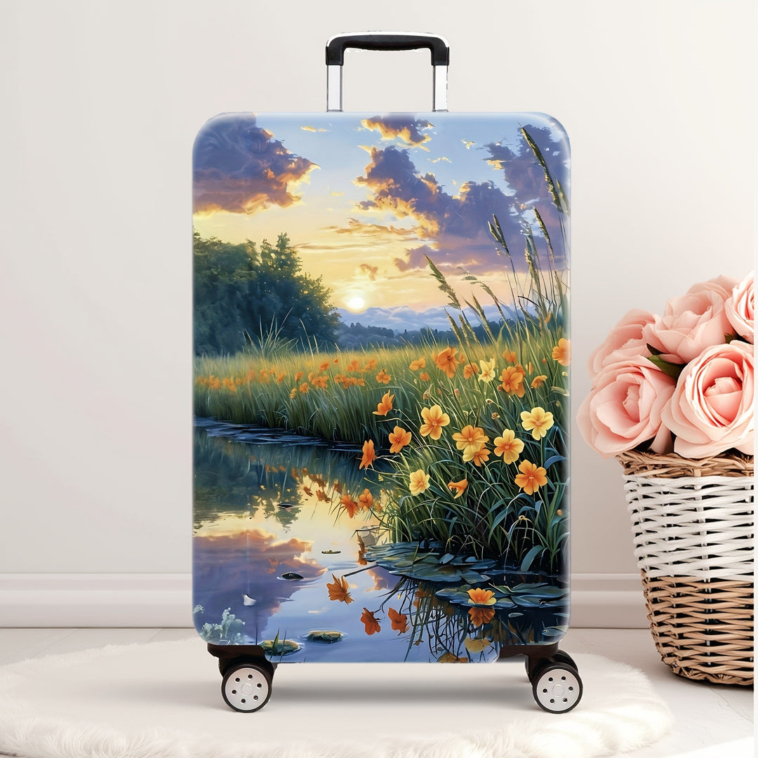 Artistic Floral Hard Shell Suitcase Kalsten