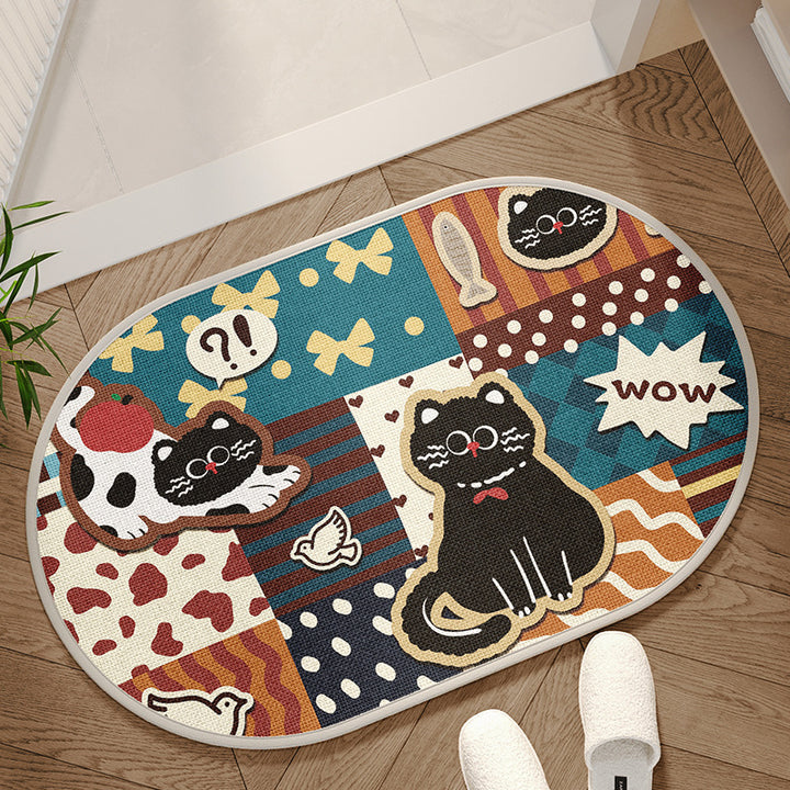 Decorative Geometric Area Mat Kalsten