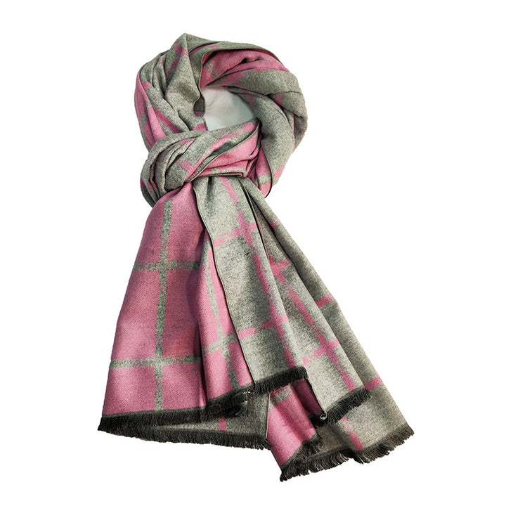 Ladies Elegant and Warm Scarf with Geometric Pattern Kalsten