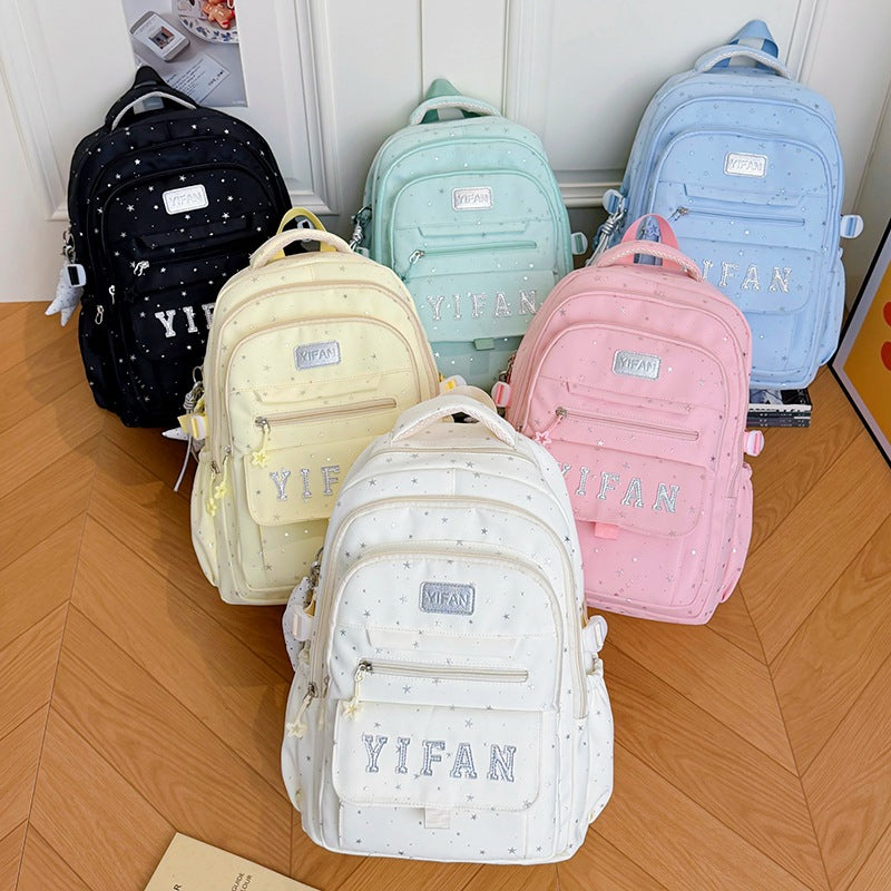 Fun Star-Embellished School Backpack Kalsten