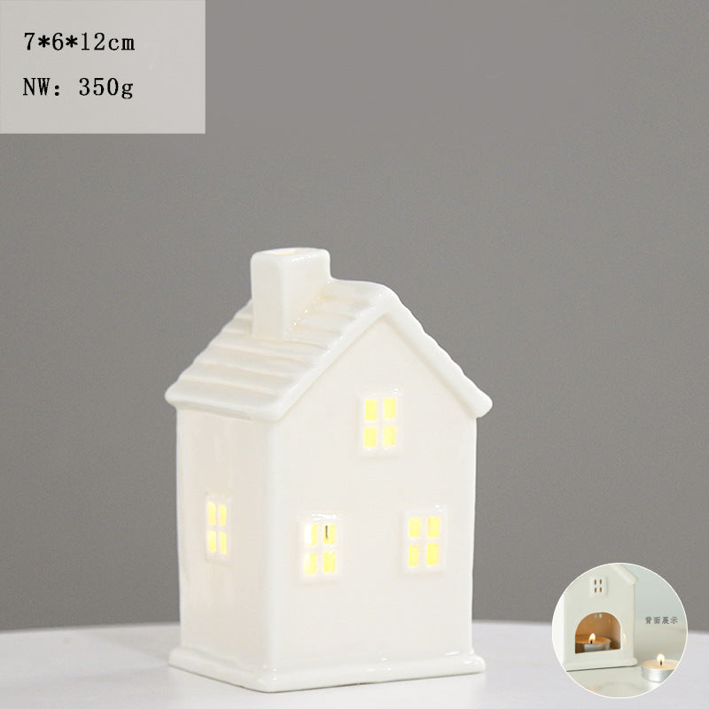 Ceramic House Tea Light Holder Kalsten