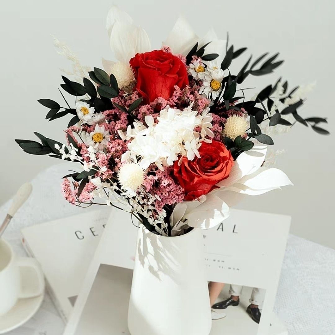 Dried Flower Bouquet Centerpiece