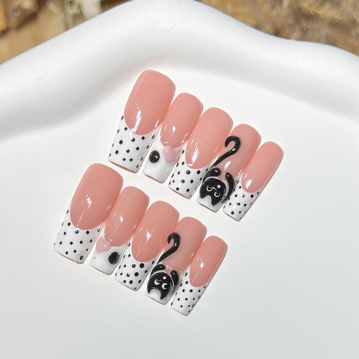 Cat-Themed Nail Art Set Kalsten