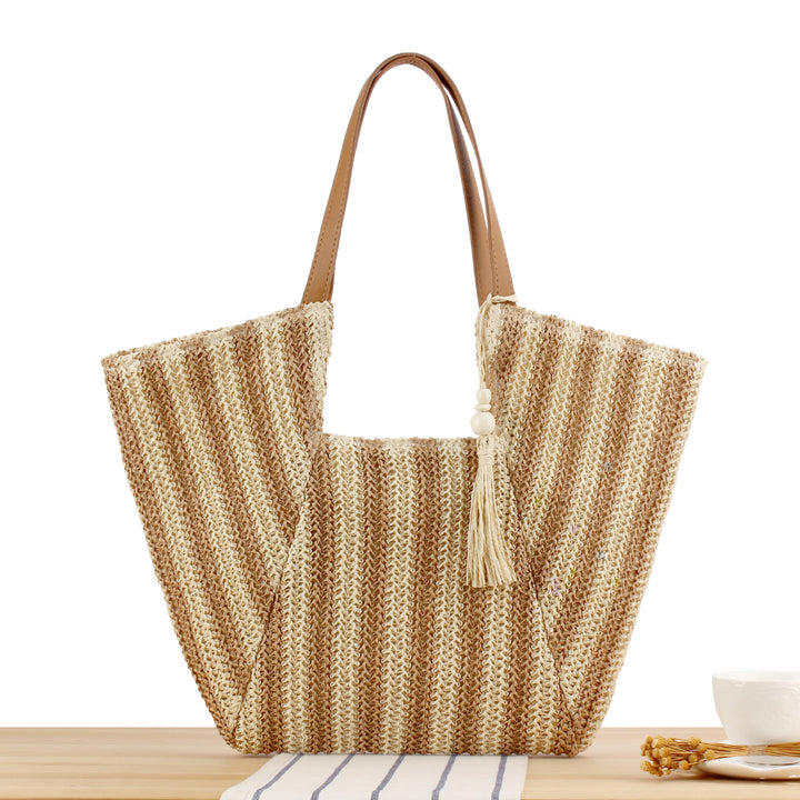 Fashionable market shoulder bag with elegant fringes Kalsten