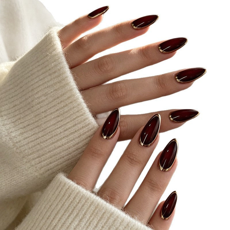 Elegant Almond-Shaped Nail Enhancements Kalsten 1789915251