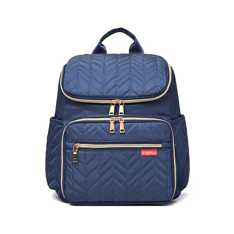 Elegant Quilted Multi-Compartment Backpack Kalsten