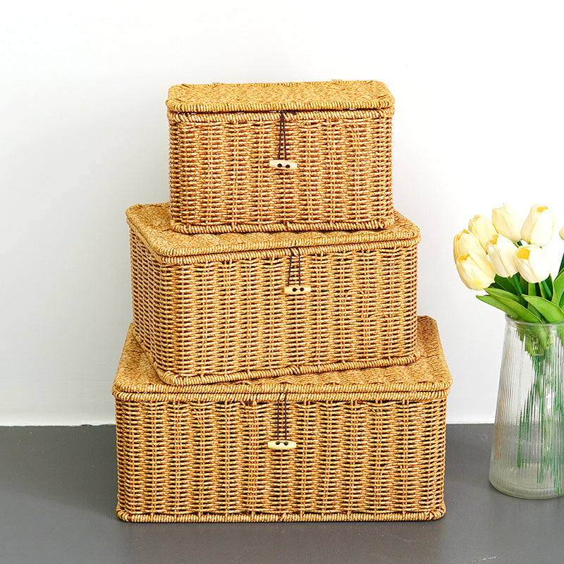 Handcrafted Wicker Storage Chest Kalsten