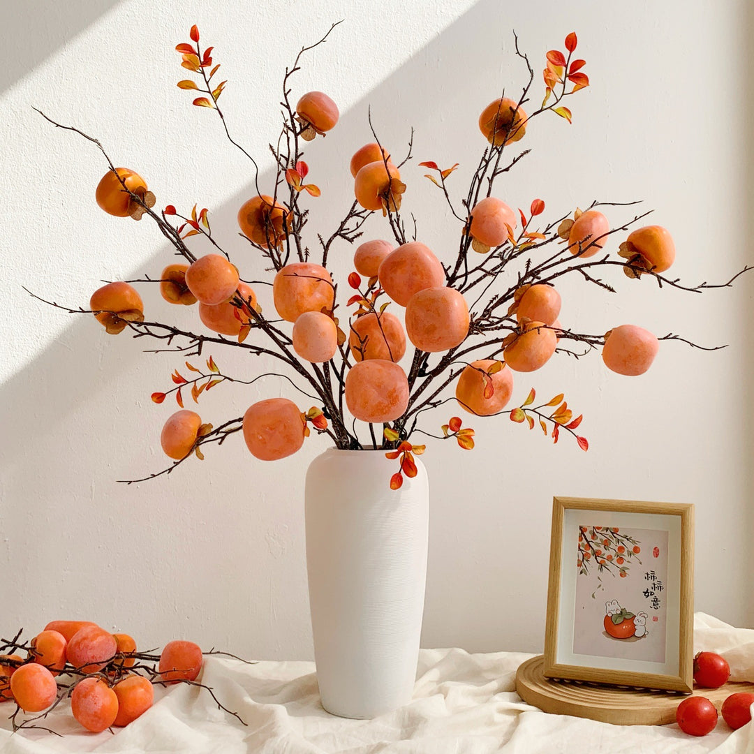 Decorative Persimmon Branch