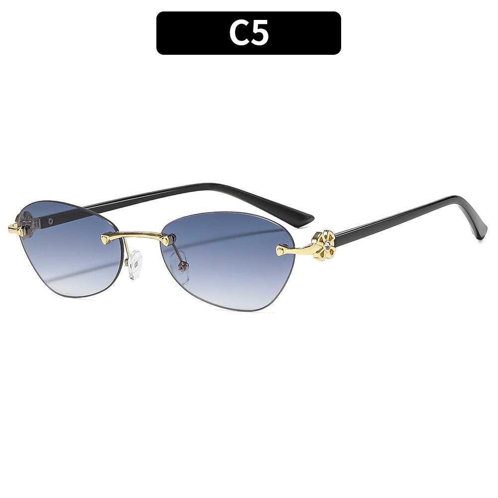 Elegant Geometric Frame Sunglasses