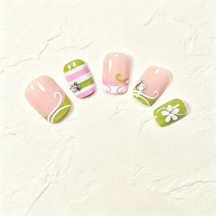 Decorative Press-On Nail Art Tips Kalsten