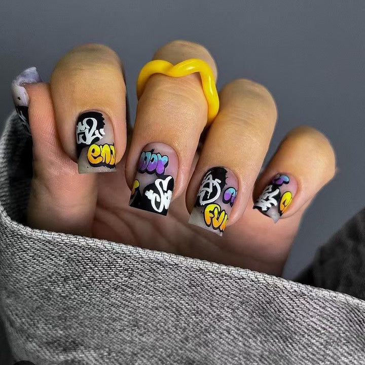 Creative Nail Art Set with Graffiti Designs Kalsten