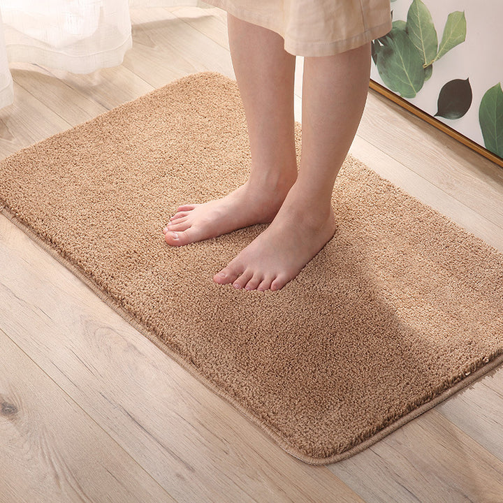 Absorbent Plush Bath Rug for Bathroom