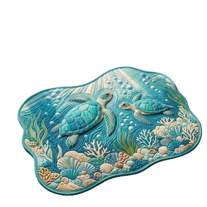 Nautical Sea Turtle Accent Mat Kalsten