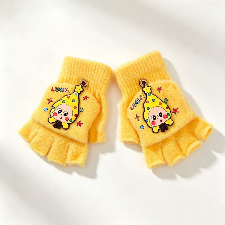 Cute Cartoon-Themed Fingerless Gloves Kalsten