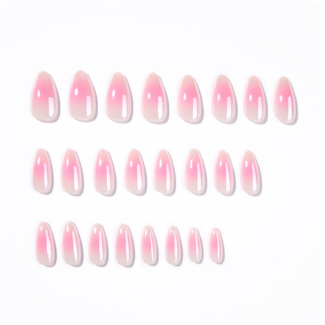 Artful nail extensions in elegant ombre design Kalsten