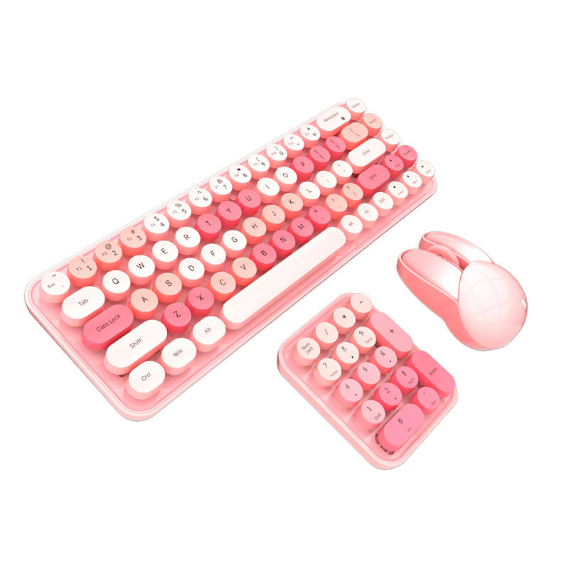 Vintage Style Wireless Keyboard and Mouse Set Kalsten
