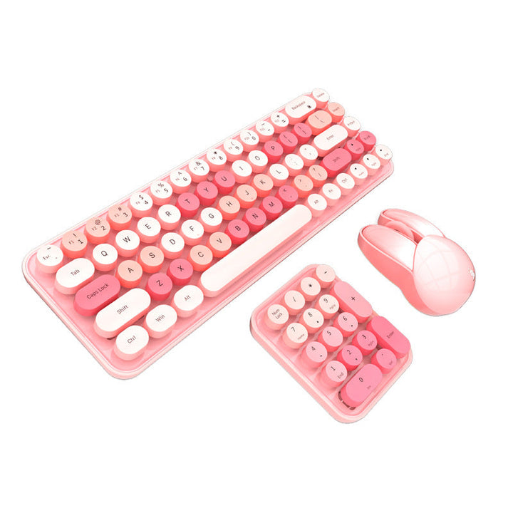 Vintage Style Wireless Keyboard and Mouse Set Kalsten