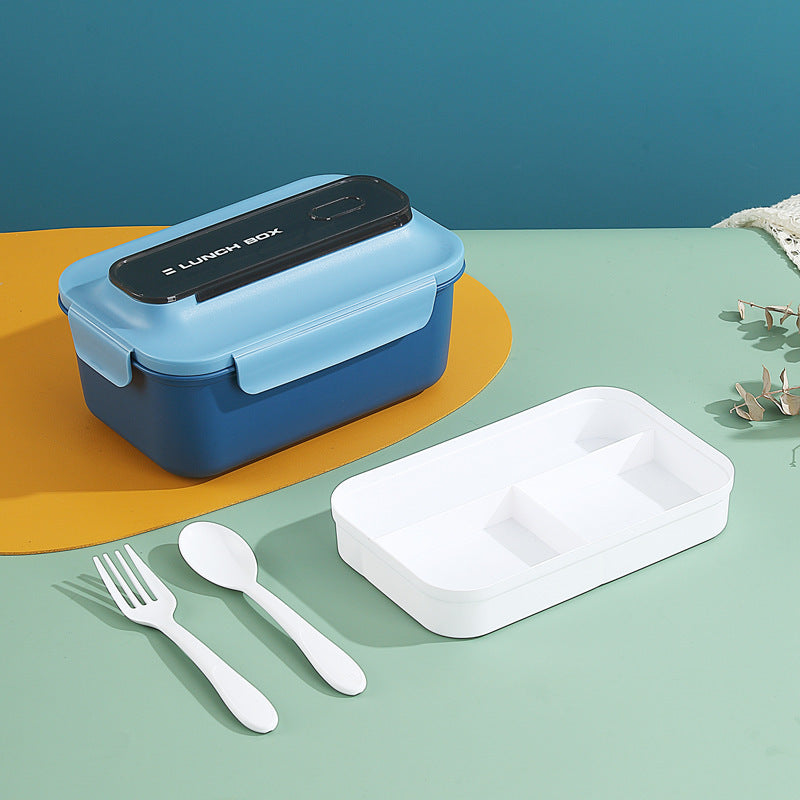Versatile Leak-Proof Bento Lunch Box with Built-In Utensil Set