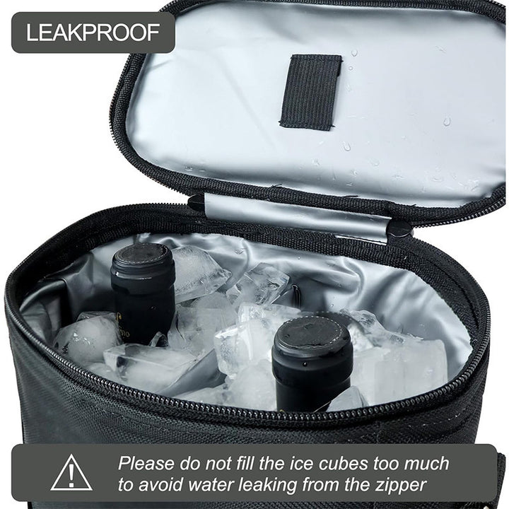 Insulated cooler bag with practical carrying handle and organizer compartments Kalsten