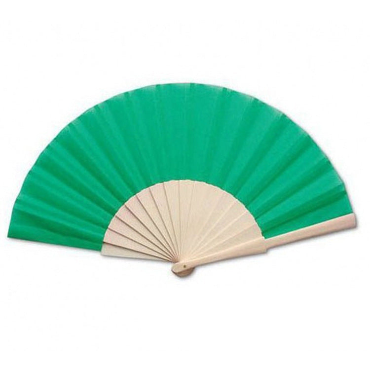Ladies folding hand fan made of airy material with intricate folds Kalsten