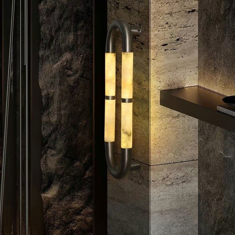 Contemporary Wall Sconce with Textured Design